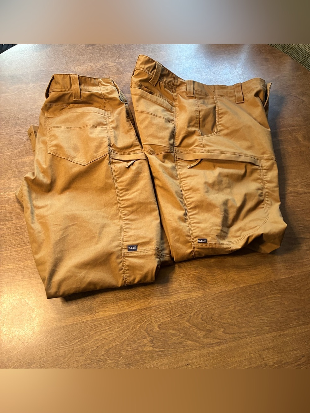 5.11 Tactical Pants Mens 34x29  Brown Apex Cargo Workwear Hiking Lot Of 2